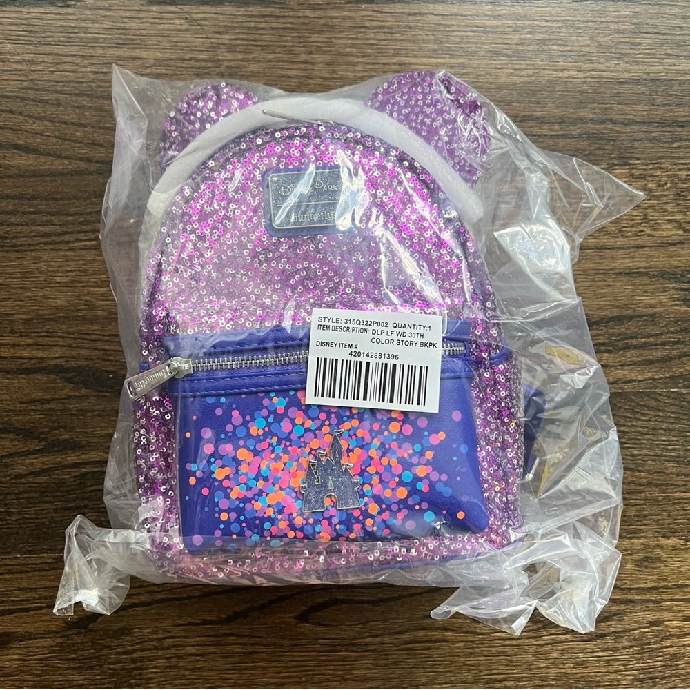 Disney Parks Sequin Loungefly Mini Backpack 2022 | NWT